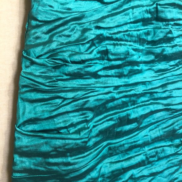 Nicole Miller Gold Label Metallic Ruched Silk Dress - Size 6 - Picture 7 of 10